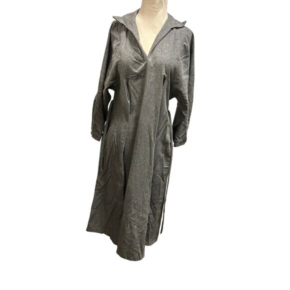 Vintage S. Howard Hirsh 3/4th Sleeved Gray Dress - Picture 5 of 8